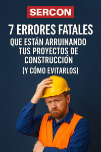 Evita errores en tu proyecto - Sercon Construcción
